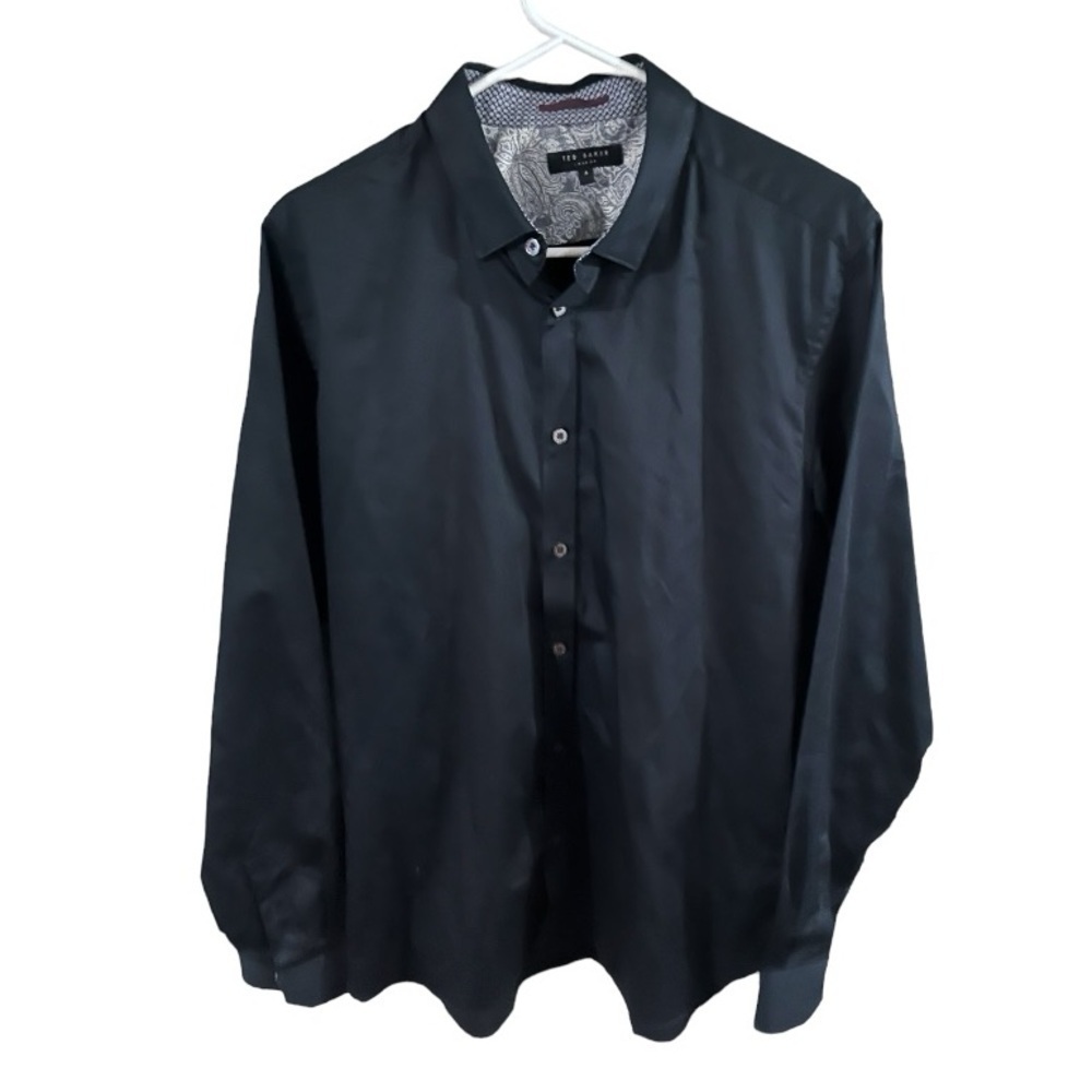 EUC Men’s Ted Baker Navy Blue Shirt Size 4 (US L)